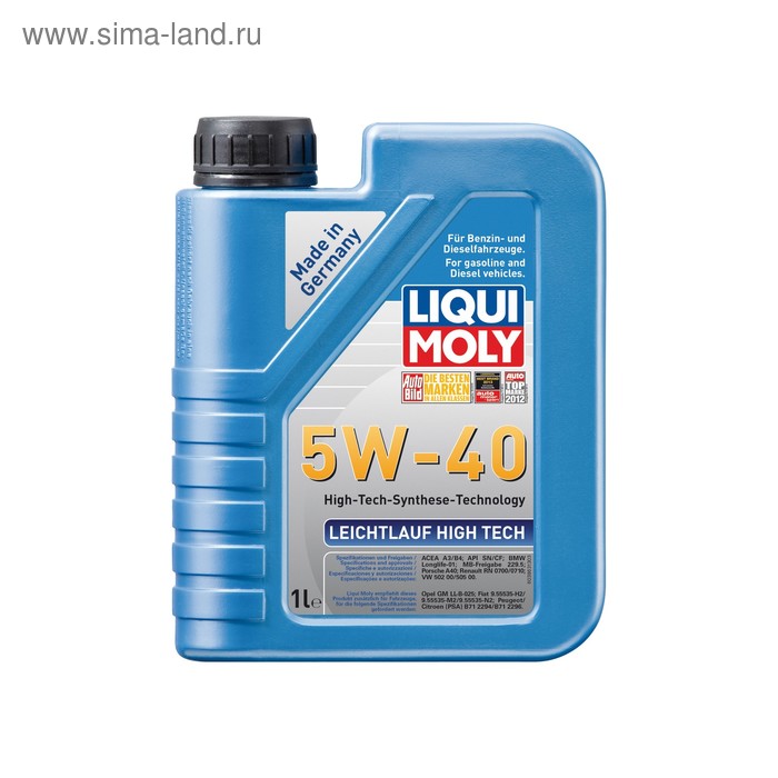 Масло моторное  LiquiMoly Leichtlauf High Tech 5W-40, 1 л - Фото 1