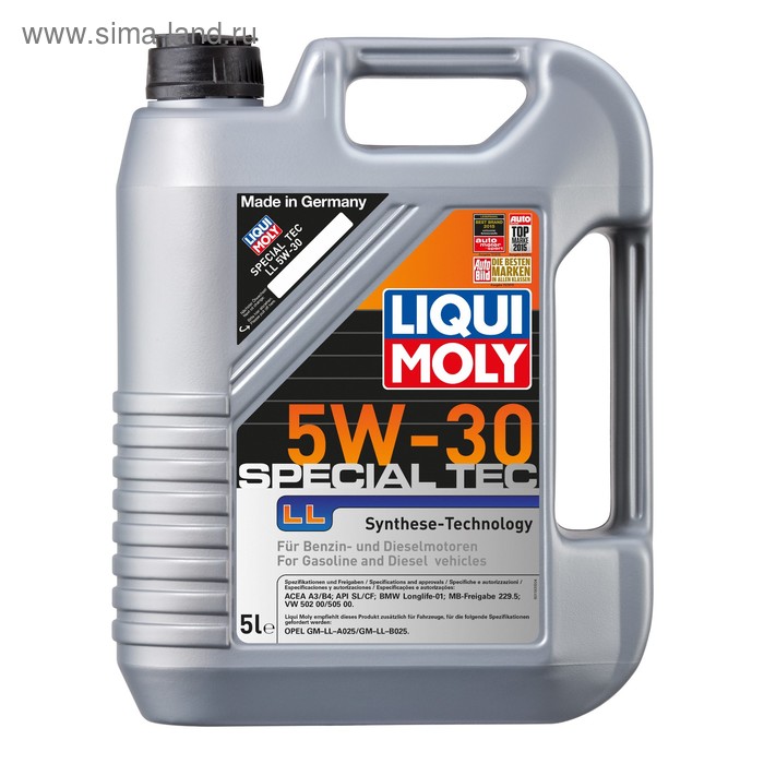 Масло моторное  LiquiMoly Special Tec LL 5W-30, 5 л