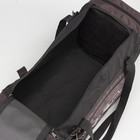 Сумка спортивная, отдел на молнии, 3 наружных кармана, цвет коричневый - Фото 5