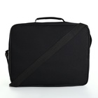 Сумка мужская Luris, для ноутбука, регулирующийся ремень, чёрная - Фото 3