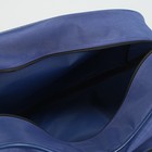 Сумка спортивная, отдел на молнии, 2 наружных кармана, длинный ремень, цвет синий - Фото 5