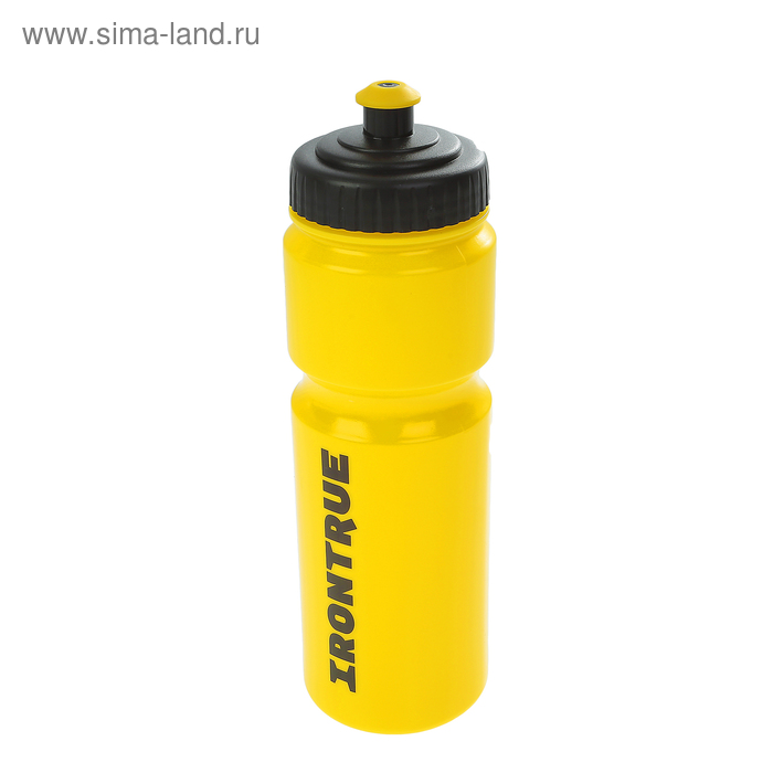 Бутылка IRONTRUE мягкая крышка sport-cap (Черный-Желтый) 750мл. - Фото 1