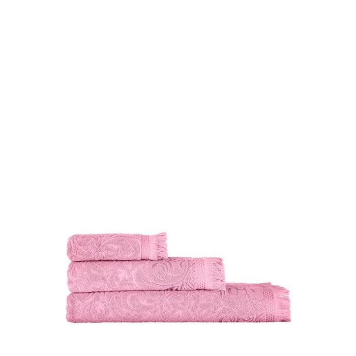 Полотенце Esra, размер 50х90 см, цвет розовый