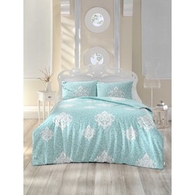 

КПБ Snazzy евро, 240х260 см, 200х220 см, 50х70 см-2 шт.. цвет ментол, ранфорс