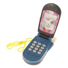 Телефон раскладушка, световые и звуковые эффекты, работает от батареек - Фото 4