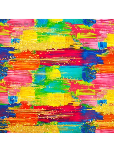 Бумага упаковочная глянцевая «Мазки», 100×70 см