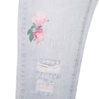 Комплект женский (футболка, джинсы) 050, цвет белый, р-р 44 рост 175 - Фото 11
