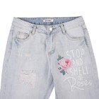 Комплект женский (футболка, джинсы) 050, цвет белый, р-р 44 рост 175 - Фото 10