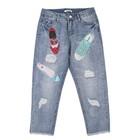 Комплект женский (футболка, джинсы) 031, цвет белый, р-р 44 рост 175 - Фото 9