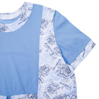 Пижама женская (футболка, бриджи) 221хр1974 цвет голубой, р-р 50 - Фото 3