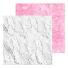 Фотофон двусторонний «Мрамор белый‒мрамор розовый» картонный, 45 х 45 см, 980 г/м² - фото 318041924