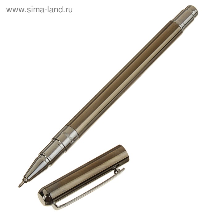 Ручка гелевая Pentel Energel Roller, в подарочном футляре, металлический корпус, чернила черные, узел 0.5 мм. Сменный стержень - LRN5 - Фото 1
