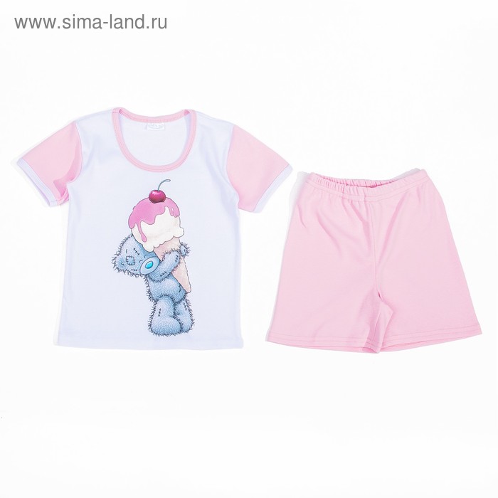 Пижама для девочки "Мишки-Тедди", рост 110-116 см, цвет розовый мт105 - Фото 1