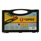Отвертки и насадки TOPEX, 27 шт., CrV, магнит, закаленное жало, 2К рукоятка, пласт. кейс - Фото 3