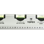 Уровень TOPEX, 60 см, алюминиевый, 5 глазков 0, 1.5, 3.5, 45, 90°, ручка, для труб - Фото 3