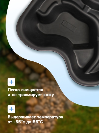 Пруд садовый пластиковый, 110 л, чёрный