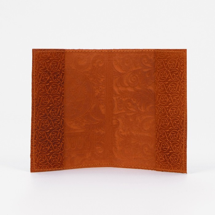 Обложка для паспорта, цвет оранжевый - фото 1908353639