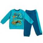Комплект для мальчика (джемпер+брюки), рост 80 см, цвет бирюзовый Н542_М - Фото 1