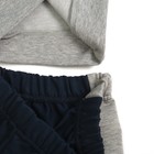 Комплект для мальчика (джемпер+брюки), рост 80 см, цвет тёмно-синий/серый меланж Н542_М - Фото 7