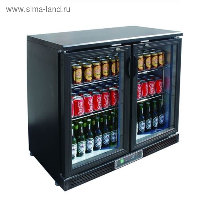 Холодильный шкаф GASTRORAG SC250G.A, витринного типа, +2 до +8°С, 254 л, черный - Фото 1