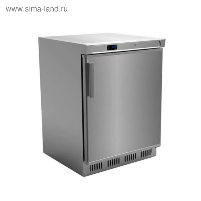 Холодильный шкаф GASTRORAG SNACK HR200VS/S, 129 л, 3 полки-решётки, +2 до +6°С, серебристый - Фото 1