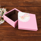 Набор коробок 3 в 1, розовый, 19,5 х 19,5 х 9,5 - 15,5 х 15,5 х 6,5 см - Фото 3