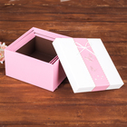 Набор коробок 3 в 1 "Бабочки", розовый, 21 х 21 х 12 - 17 х 17 х 9 см - Фото 2