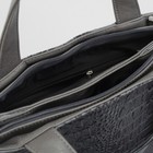 Сумка женская, отдел на молнии, наружный карман, цвет серый - Фото 5