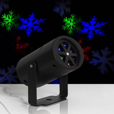 УЦЕНКА Световой прибор «Снежинки и игрушки», 220 В, 2 картриджа, свечение мульти