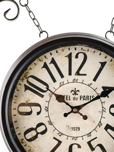 Часы настенные двусторонние, на подвесе "Вокзальные", 55 х 50 см