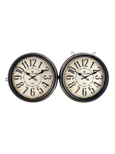 Часы настенные двусторонние, на подвесе "Вокзальные", 55 х 50 см