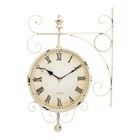 Часы настенные интерьерные «Мерано», двусторонние, на подвесе, дискретный ход, 46×29 см, d=21.5 см, от батареек 2хАА - Фото 2