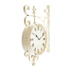 Часы настенные интерьерные «Мерано», двусторонние, на подвесе, дискретный ход, 46×29 см, d=21.5 см, от батареек 2хАА - Фото 3