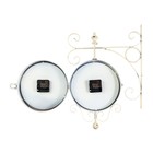 Часы настенные интерьерные «Мерано», двусторонние, на подвесе, дискретный ход, 46×29 см, d=21.5 см, от батареек 2хАА - Фото 5