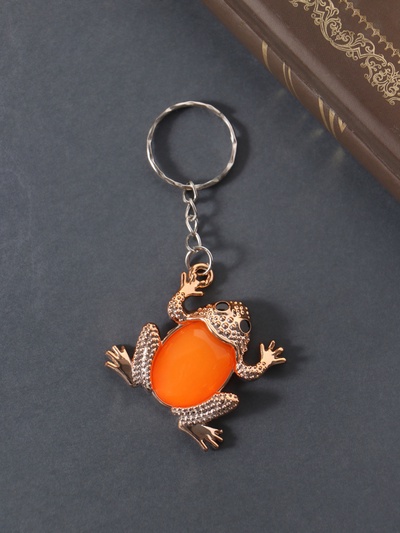 Брелок пластик "Лягушка красочная" МИКС 3,2х3,7 см