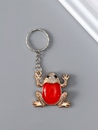 Брелок для ключей на кольце «Лягушка красочная», пластик, 3.2?3.7 см, МИКС (комплект 12 шт) - фото 57919513