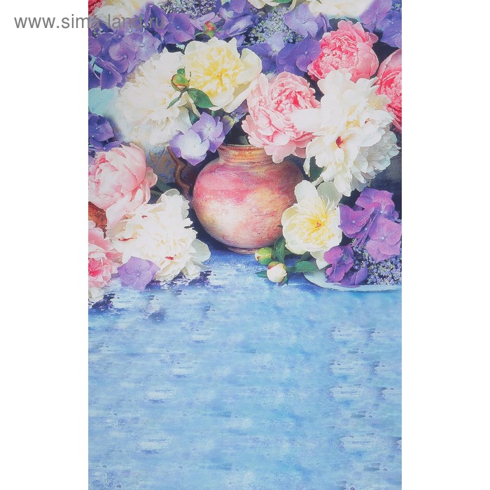 Фотофон бумага "Цветочная композиция" стена+пол 80х125 см - Фото 1