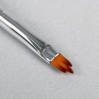 Кисть для дизайна ногтей «Трезубец», 18,2 см, голова 9 × 5 мм, цвет коричневый - Фото 2