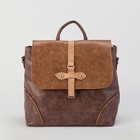 Сумка-рюкзак АФ-700, 26*12*30, отдел на молнии, н/карман, коричневый - Фото 2