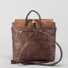 Сумка-рюкзак АФ-700, 26*12*30, отдел на молнии, н/карман, коричневый - Фото 3