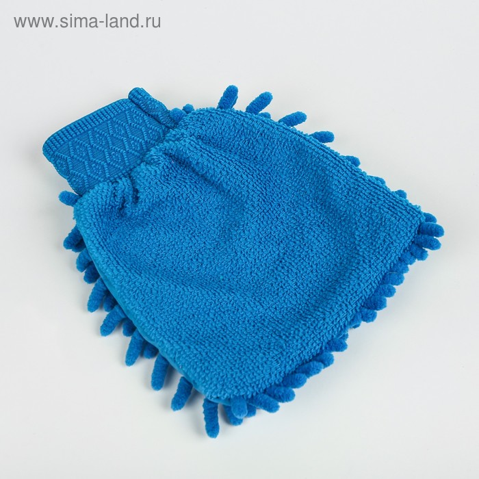 Варежка для уборки авто TORSO, односторонняя, 17×13.5 см, МИКС - Фото 1