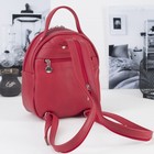 Сумка-рюкзак, отдел на молнии, 2 наружных кармана, цвет красный - Фото 2