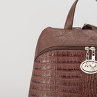 Сумка-рюкзак АФ-821, 30*14*32, отдел на молнии, н/карман, коричневый - Фото 4