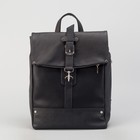 Сумка-рюкзак мужской, отдел на молнии, наружный карман, цвет чёрный - Фото 2