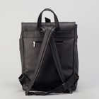 Сумка-рюкзак мужской, отдел на молнии, наружный карман, цвет чёрный - Фото 3