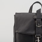 Сумка-рюкзак мужской, отдел на молнии, наружный карман, цвет чёрный - Фото 4