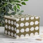 Короб стеллажный для хранения с крышкой «Ёжики», 25×20×17 см, зелёный - Фото 2