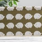 Короб стеллажный для хранения с крышкой «Ёжики», 25×20×17 см, зелёный - Фото 5