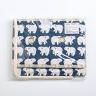 Короб стеллажный для хранения с крышкой «Северные мишки», 25×20×17 см, синий - Фото 5