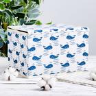 Короб стеллажный для хранения с крышкой «Киты», 25×20×17 см, белый - Фото 2